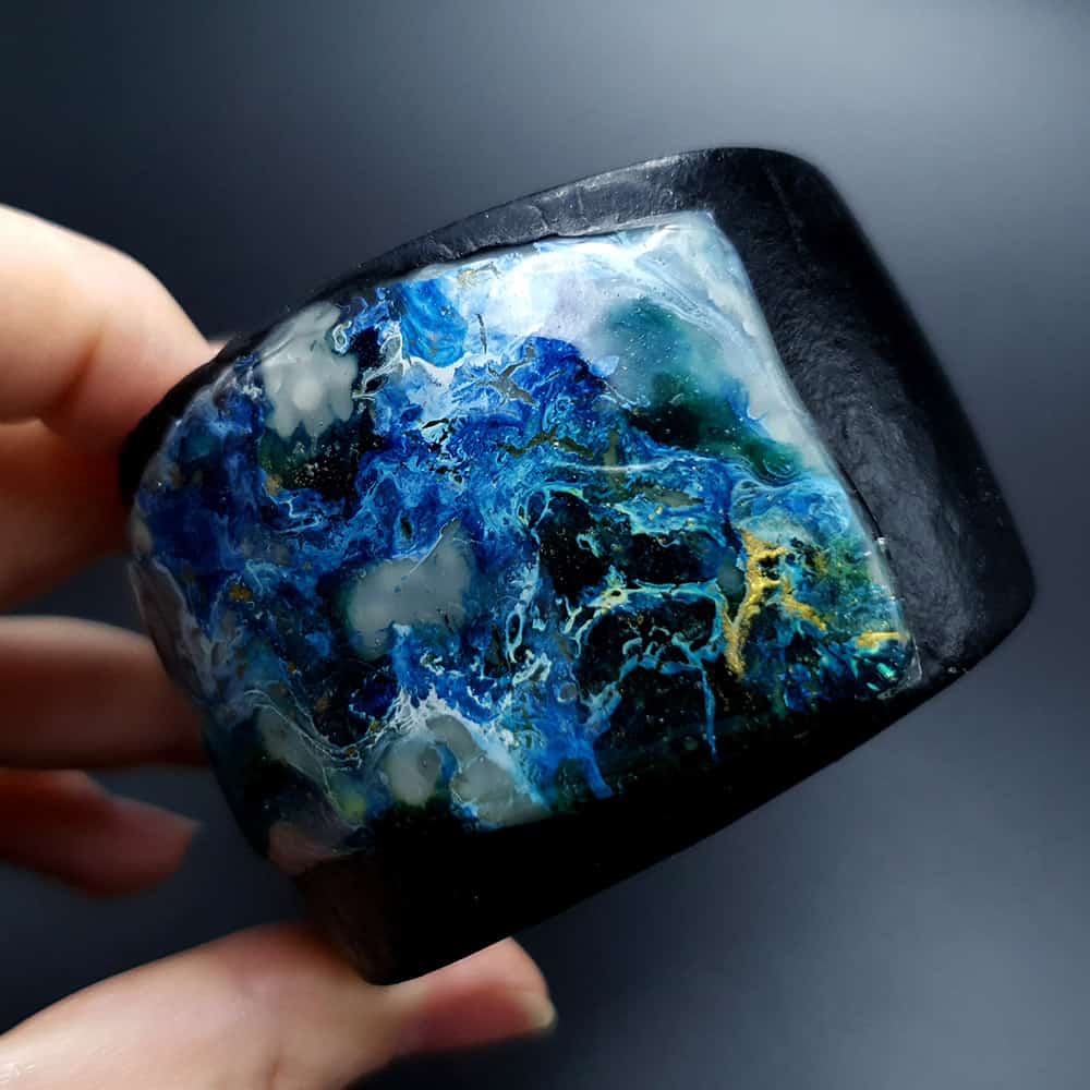 Polymer clay Bracelet "Painting" Bracelet SweetyBijou Jewelry   