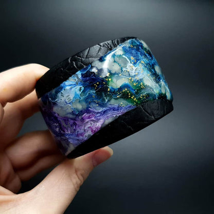 Polymer clay Bracelet "Painting" Bracelet SweetyBijou Jewelry   