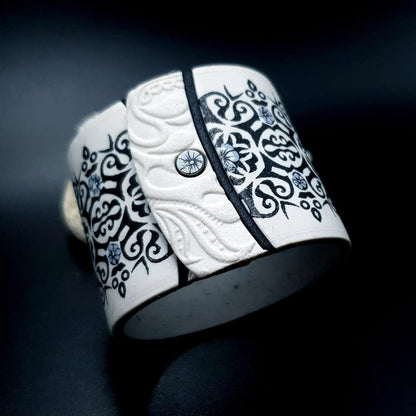 Polymer clay White Bracelet Bracelet SweetyBijou Jewelry   