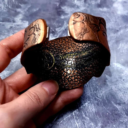 Unique Faux Metal bracelet with Opal Bracelet SweetyBijou Jewelry   