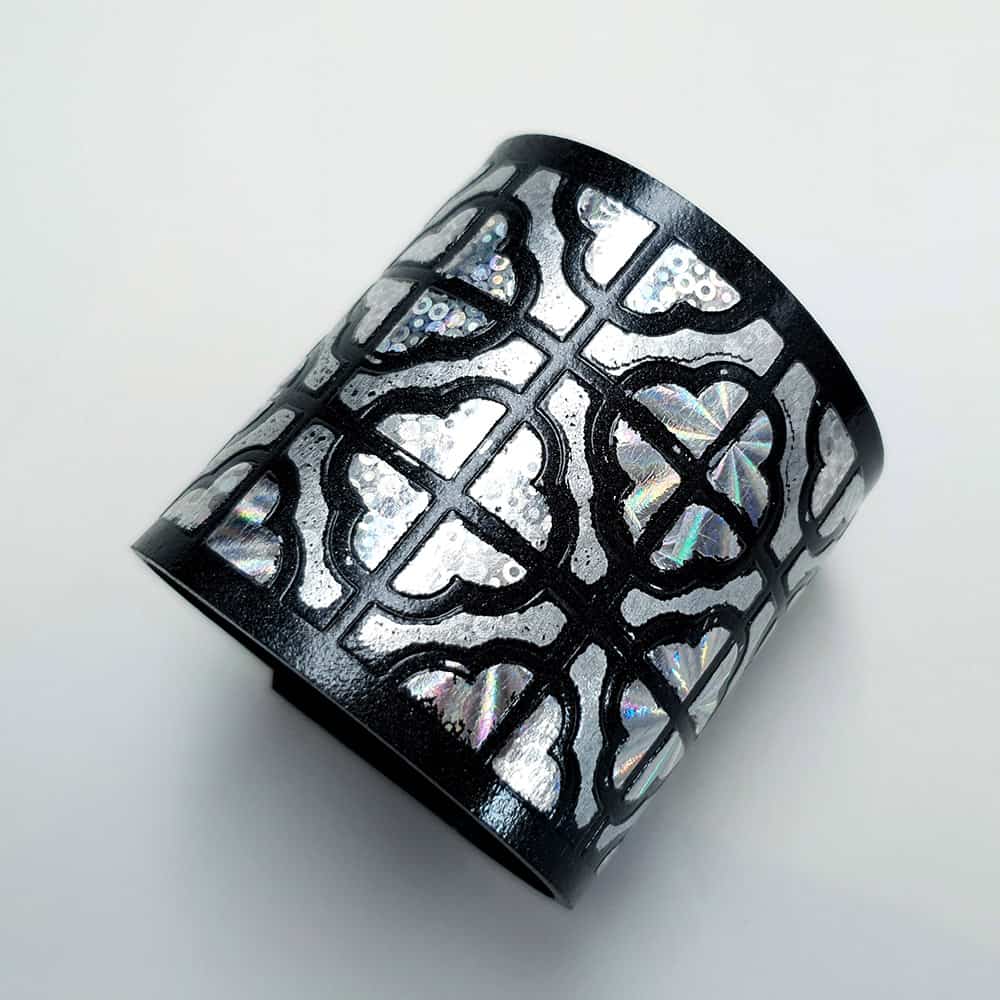 Flexible Polymer clay Silver Bracelet Bracelet SweetyBijou Jewelry   