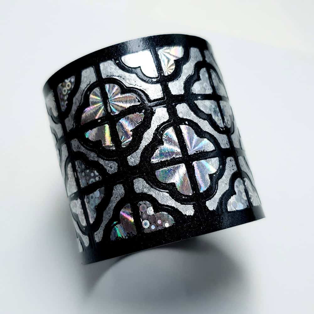 Flexible Polymer clay Silver Bracelet Bracelet SweetyBijou Jewelry   