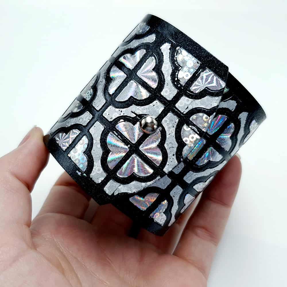 Flexible Polymer clay Silver Bracelet Bracelet SweetyBijou Jewelry   