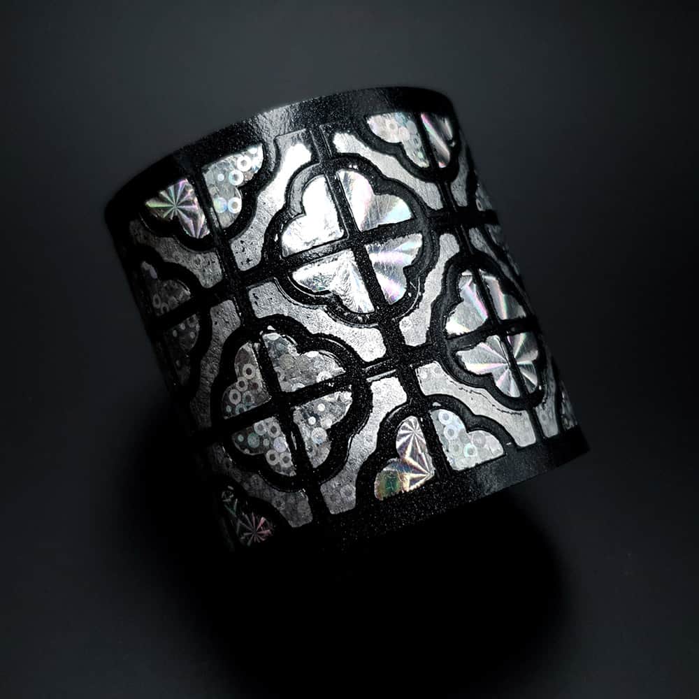 Flexible Polymer clay Silver Bracelet Bracelet SweetyBijou Jewelry   