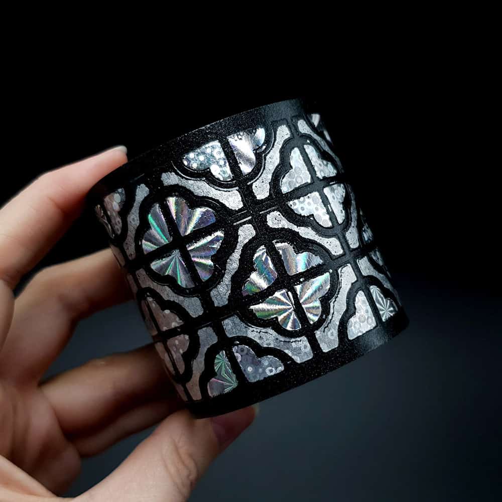 Flexible Polymer clay Silver Bracelet Bracelet SweetyBijou Jewelry   