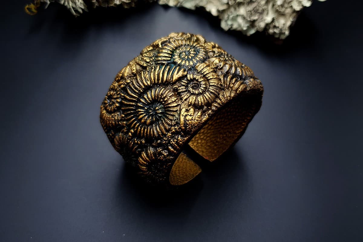 Bracelet Cuff Ammonites Bracelet SweetyBijou Jewelry   