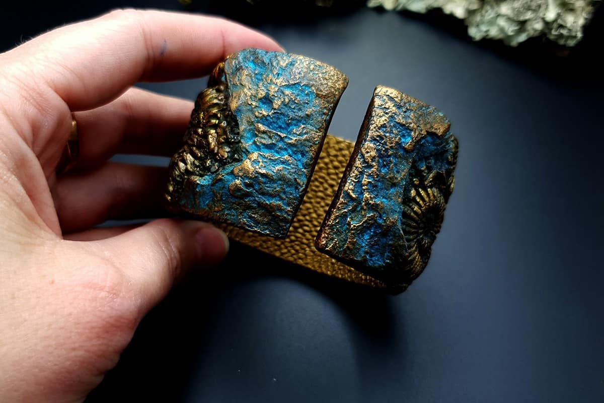 Bracelet Cuff Ammonites Bracelet SweetyBijou Jewelry   