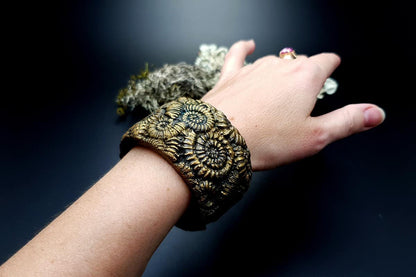 Bracelet Cuff Ammonites Bracelet SweetyBijou Jewelry   