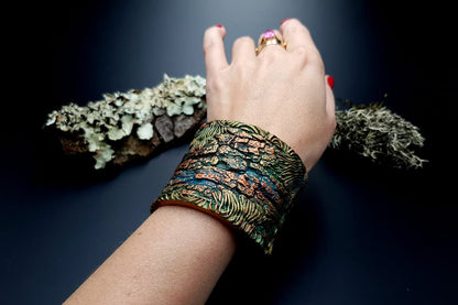 Bracelet Cuff Forest Treasure Bracelet SweetyBijou Jewelry   