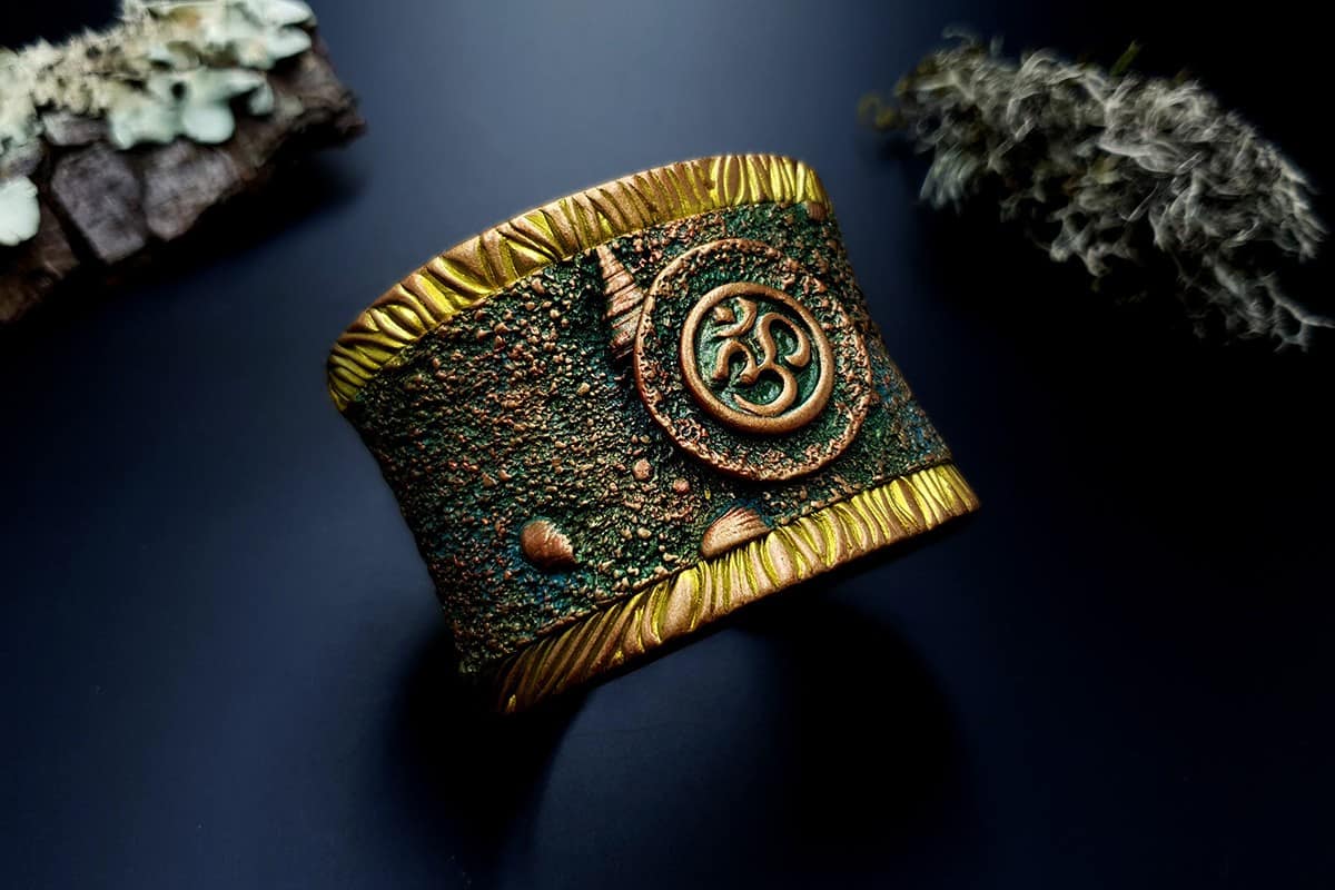 Bracelet Cuff OM Bracelet SweetyBijou Jewelry   