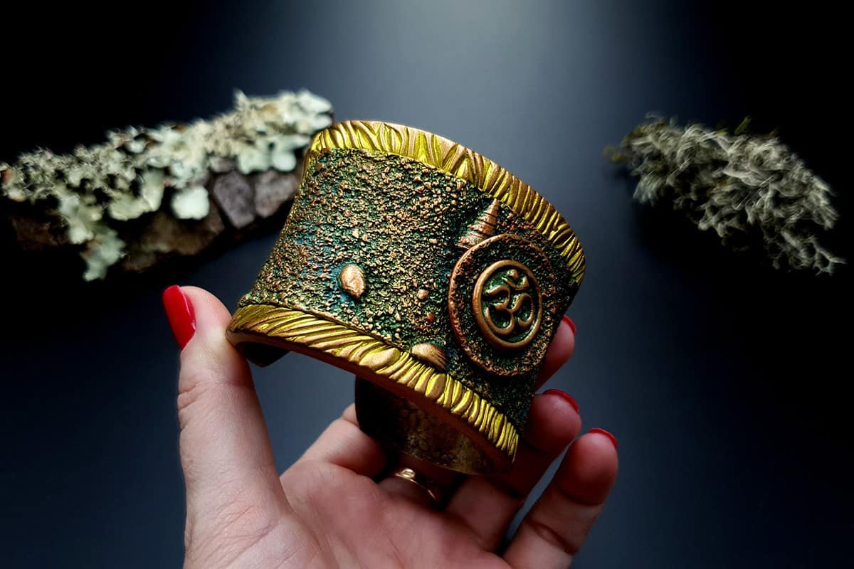 Bracelet Cuff OM Bracelet SweetyBijou Jewelry   