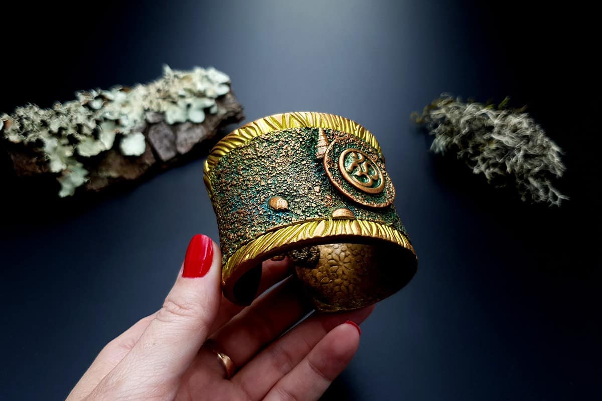 Bracelet Cuff OM Bracelet SweetyBijou Jewelry   