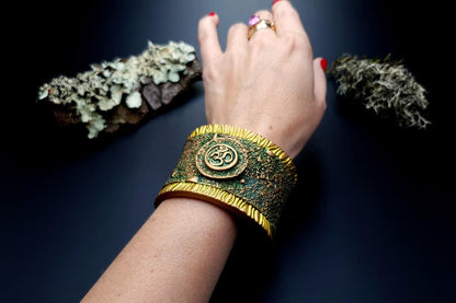 Bracelet Cuff OM Bracelet SweetyBijou Jewelry   