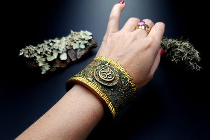 Bracelet Cuff OM Bracelet SweetyBijou Jewelry   