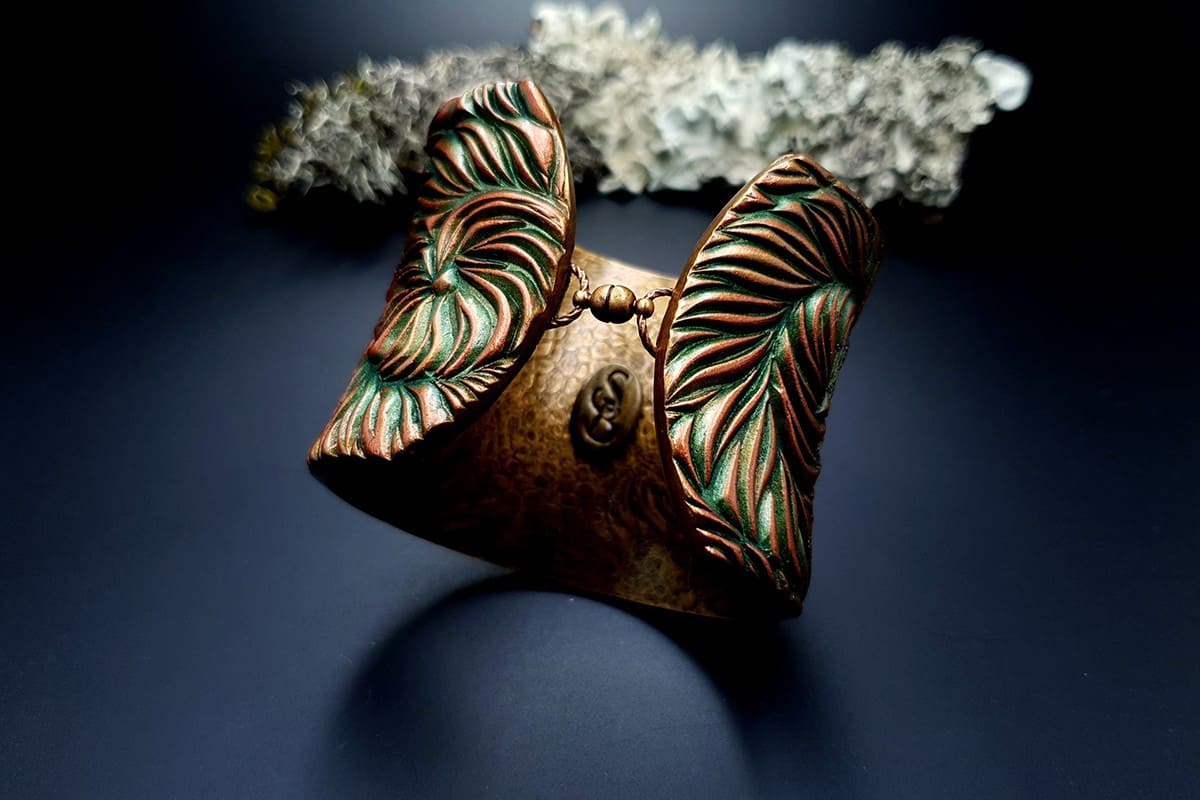 Bracelet Cuff Tree Bark Bracelet SweetyBijou Jewelry   
