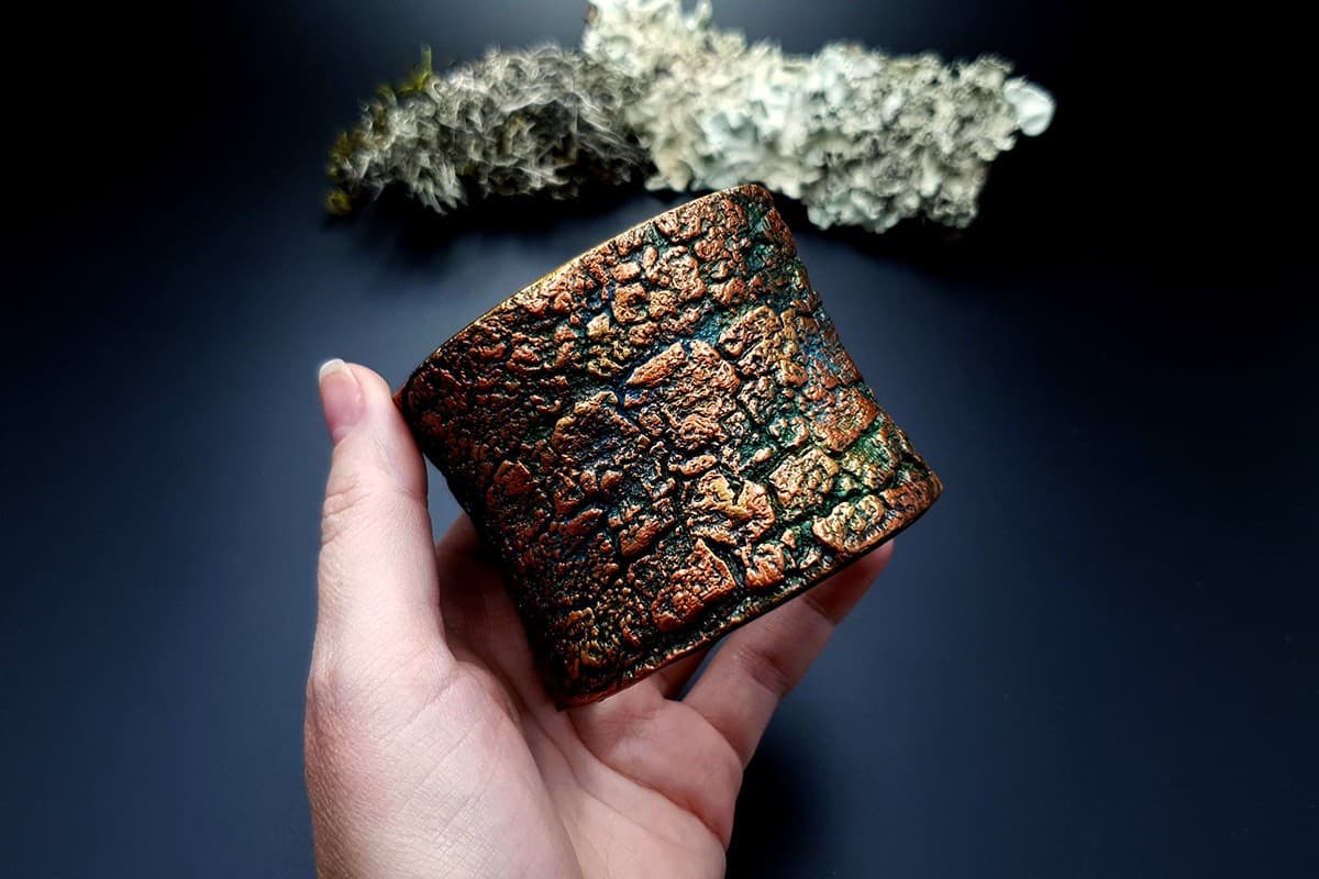 Bracelet Cuff Tree Bark Bracelet SweetyBijou Jewelry   