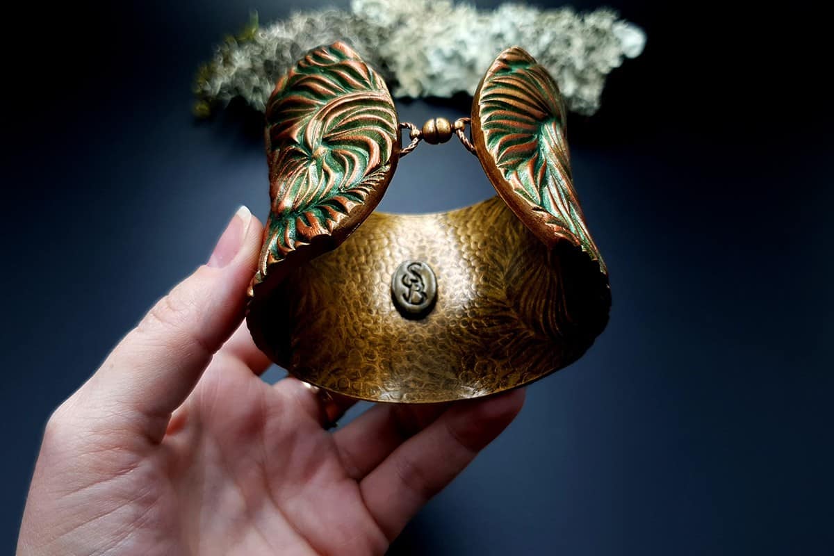 Bracelet Cuff Tree Bark Bracelet SweetyBijou Jewelry   