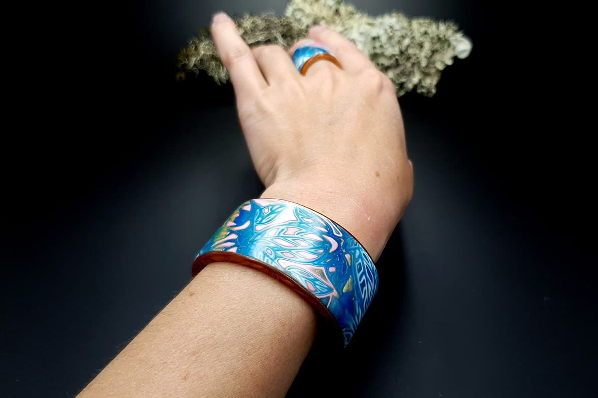 Bracelet Cuff and Ring Jewelry Set SweetyBijou Jewelry   