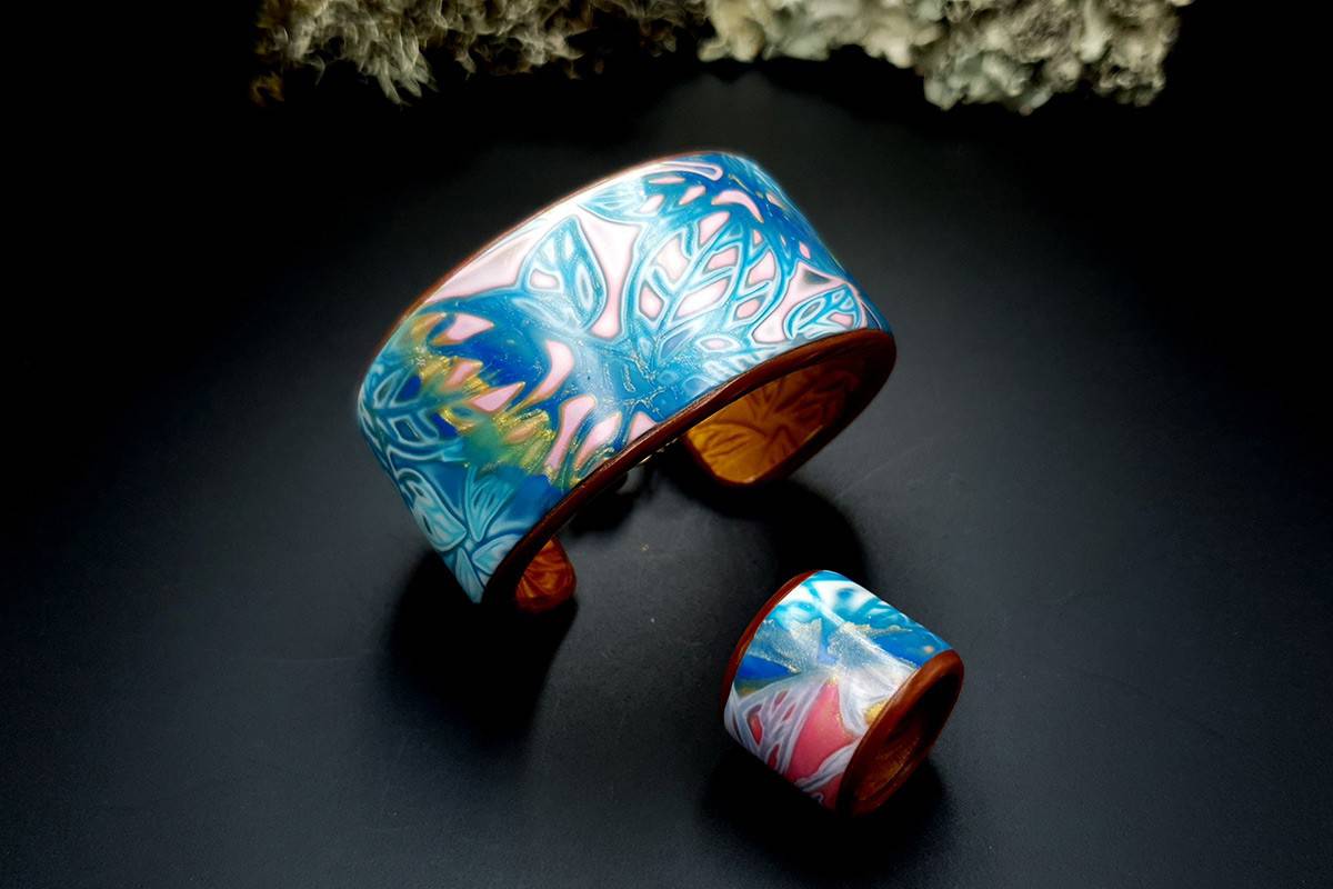 Bracelet Cuff and Ring Jewelry Set SweetyBijou Jewelry   