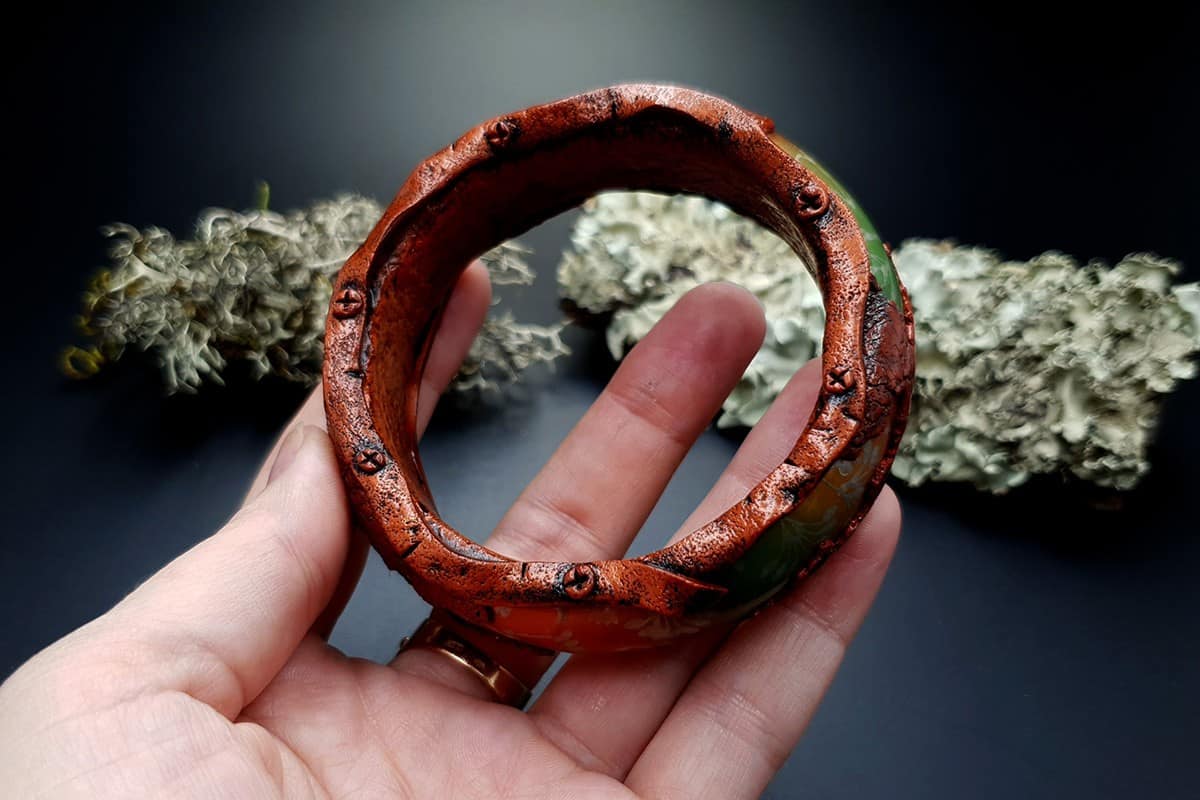 Bracelet Rusted Metal Bracelet SweetyBijou Jewelry   