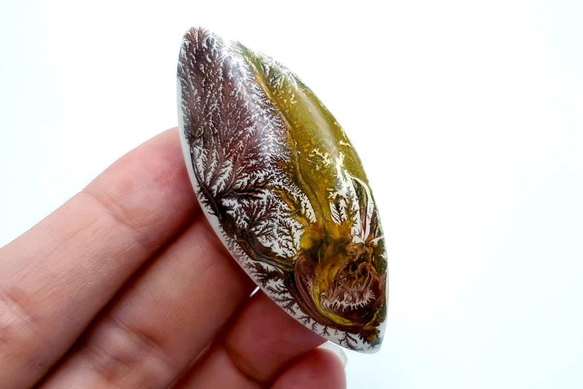 4 cabochons Faux Dendritic Agate #1 Cabochons SweetyBijou Cabochons   