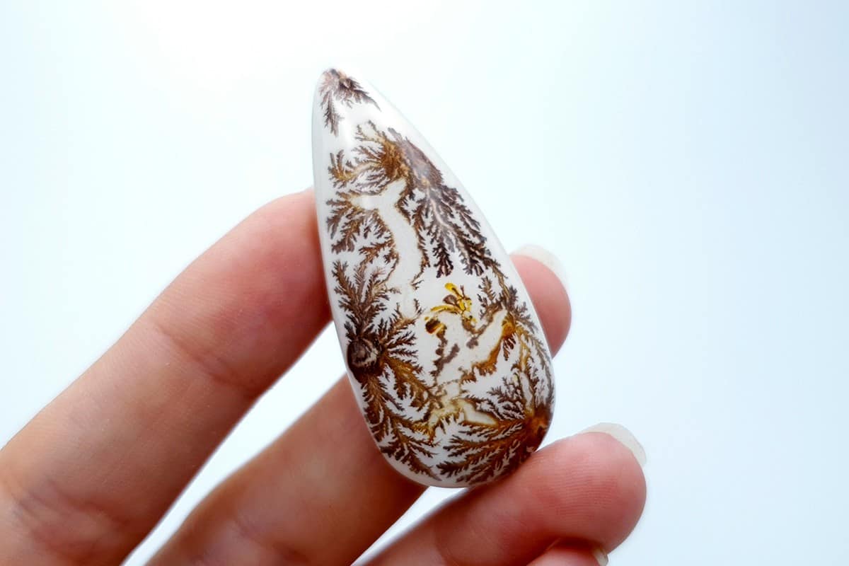 4 cabochons Faux Dendritic Agate #1 Cabochons SweetyBijou Cabochons   