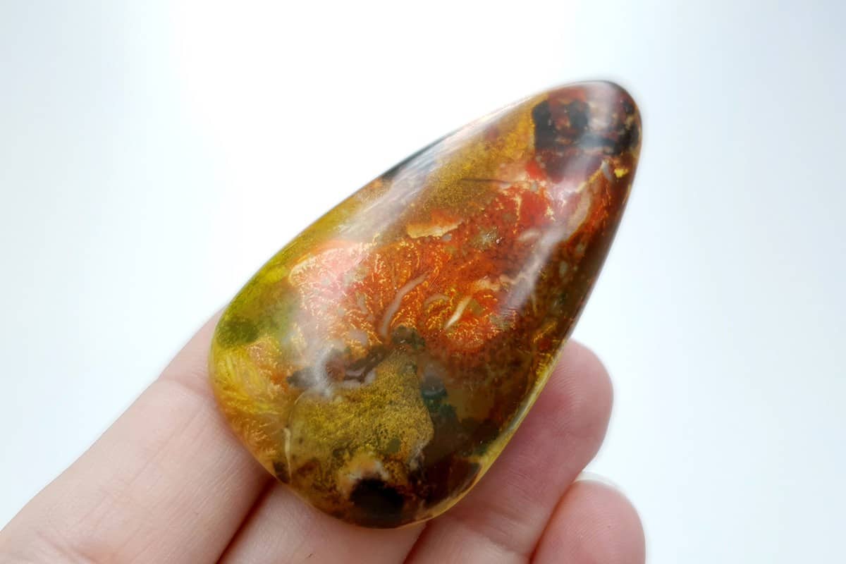 4 cabochons Faux Dendritic Agate #2 Cabochons SweetyBijou Cabochons   