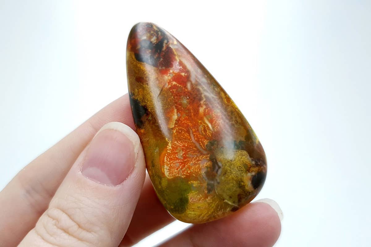 4 cabochons Faux Dendritic Agate #2 Cabochons SweetyBijou Cabochons   