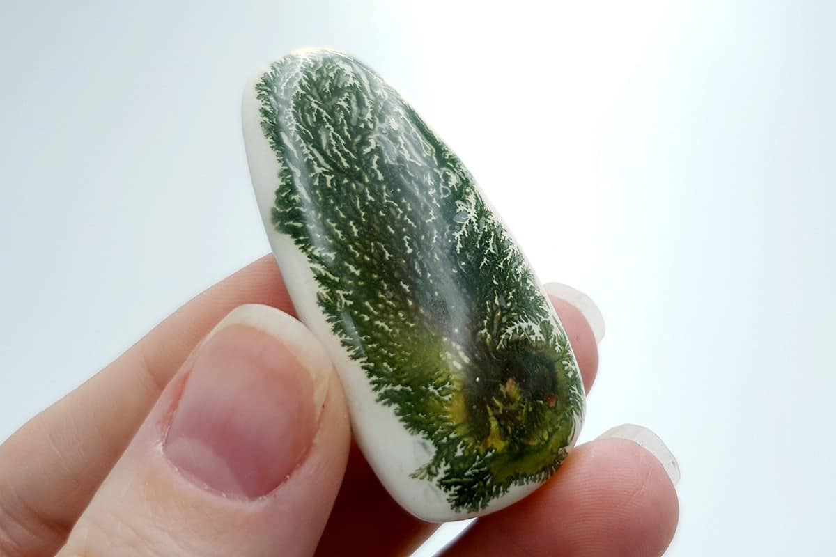 4 cabochons Faux Dendritic Agate #2 Cabochons SweetyBijou Cabochons   