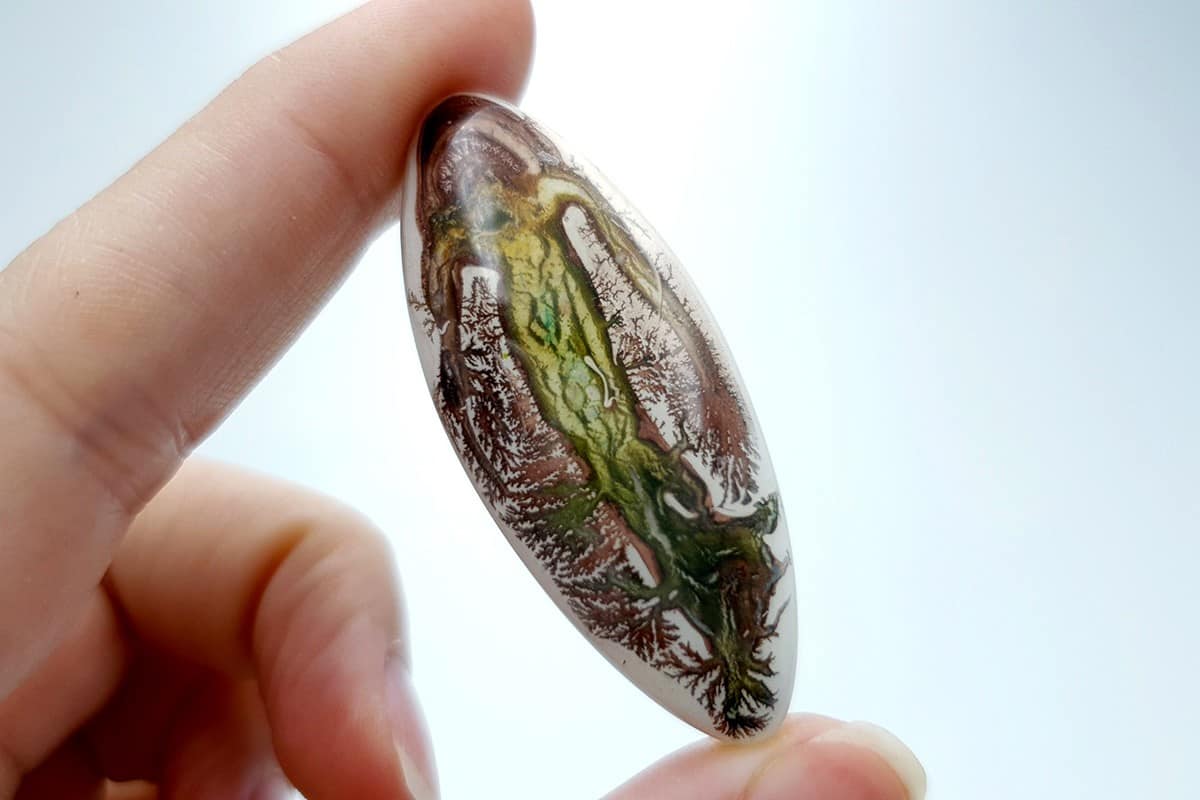 4 cabochons Faux Dendritic Agate #5 Cabochons SweetyBijou Cabochons   