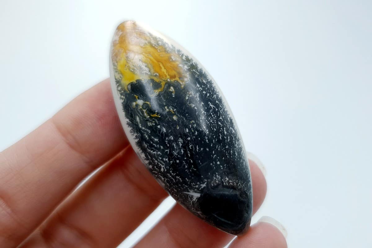 4 cabochons Faux Dendritic Agate #5 Cabochons SweetyBijou Cabochons   