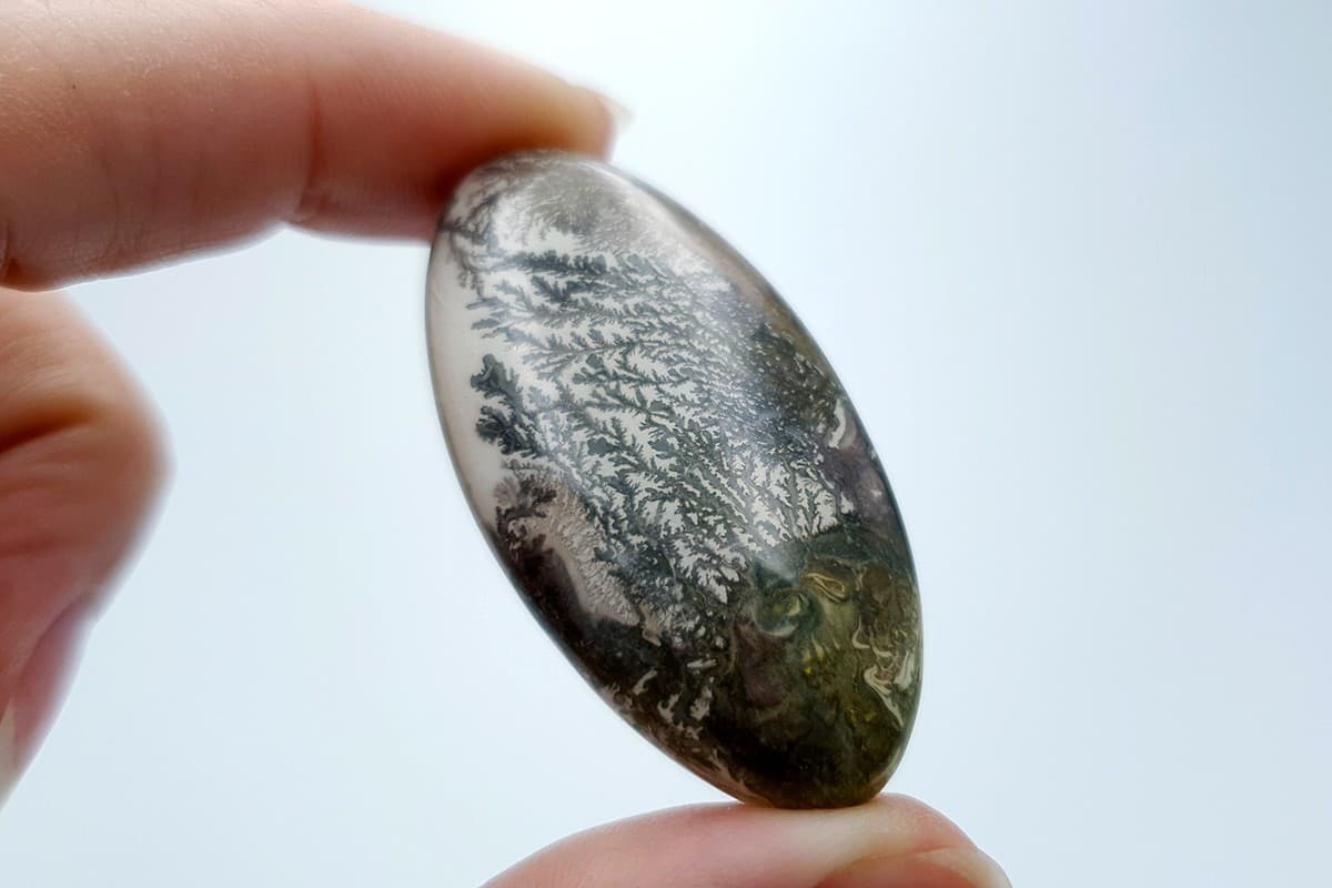 4 cabochons Faux Dendritic Agate #6 Cabochons SweetyBijou Cabochons   