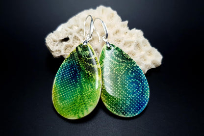 "Embroidery" Faux Ceramic Earrings Earrings SweetyBijou Jewelry   