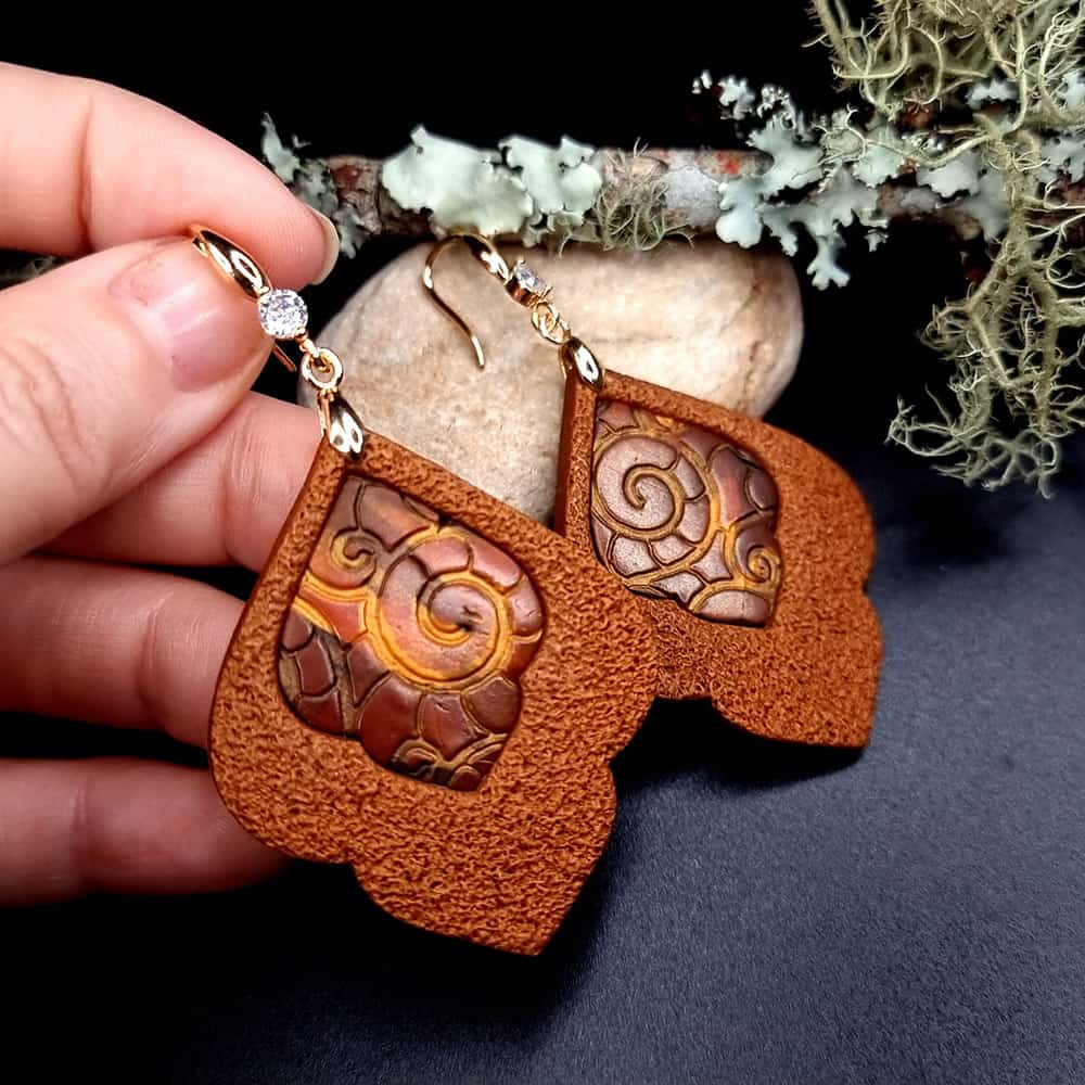 Polymer clay Earrings "Moroccans Nights" Earrings SweetyBijou Jewelry   