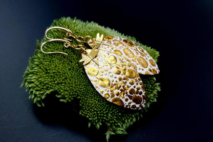 Earrings Golden Dragonfly and Sun Earrings SweetyBijou Jewelry   