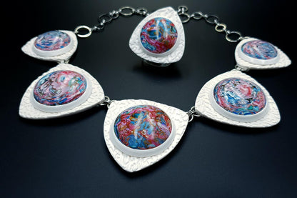 "Earth in the Porthole" Jewelry Set Jewelry Set SweetyBijou Jewelry   