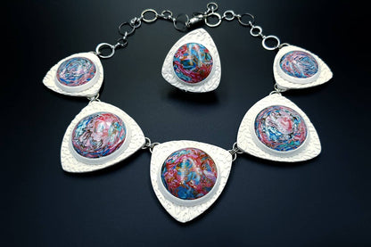 "Earth in the Porthole" Jewelry Set Jewelry Set SweetyBijou Jewelry   
