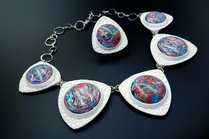 "Earth in the Porthole" Jewelry Set Jewelry Set SweetyBijou Jewelry   