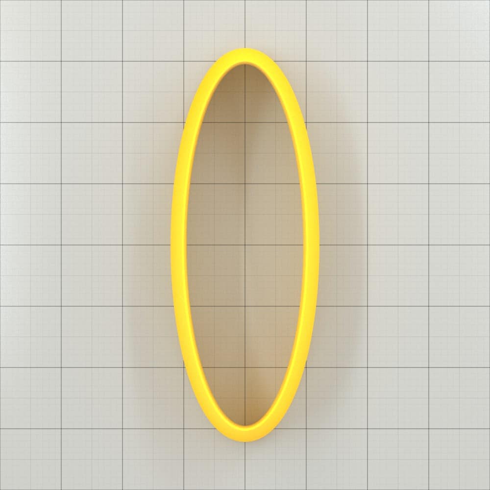 Oval 6:2 - Set of 11 Polymer Clay Cutters Plastic Cutters SweetyBijou Tools   