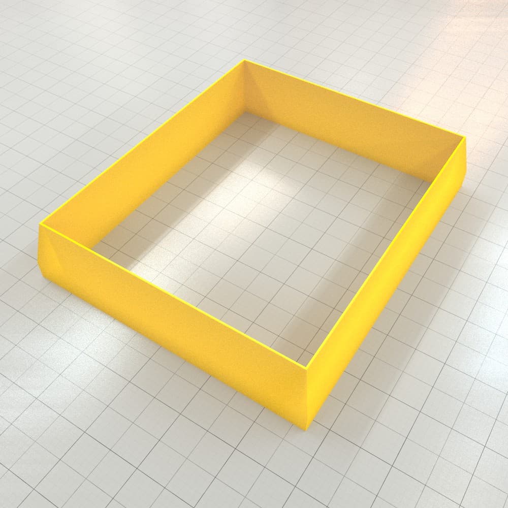 Rectangle 6:5 polymer clay cutters, graduated set of 11