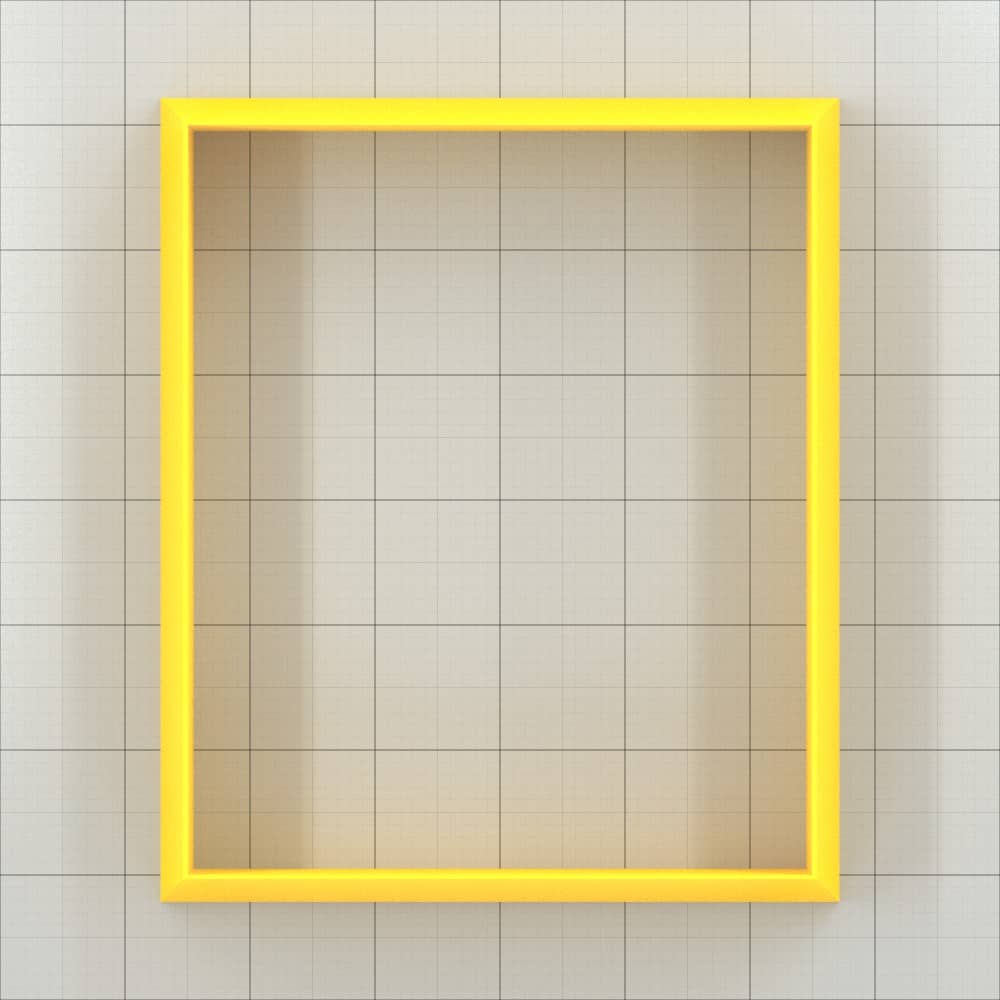 Rectangle 6:5 - Set of 11 Polymer Clay Cutters Plastic Cutters SweetyBijou Tools   