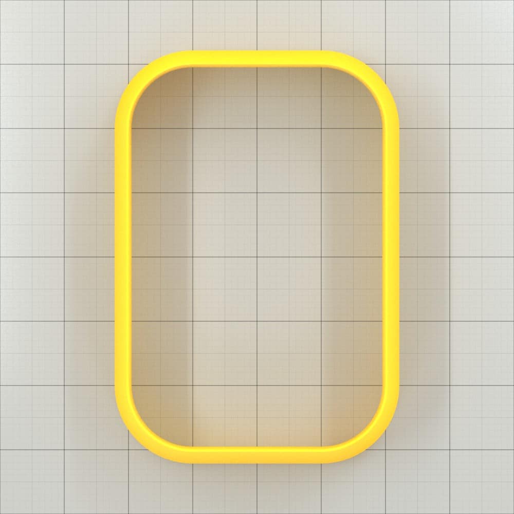 Rectangle Rounded 6:4 - Polymer Clay Cutter Plastic Cutters SweetyBijou Tools   