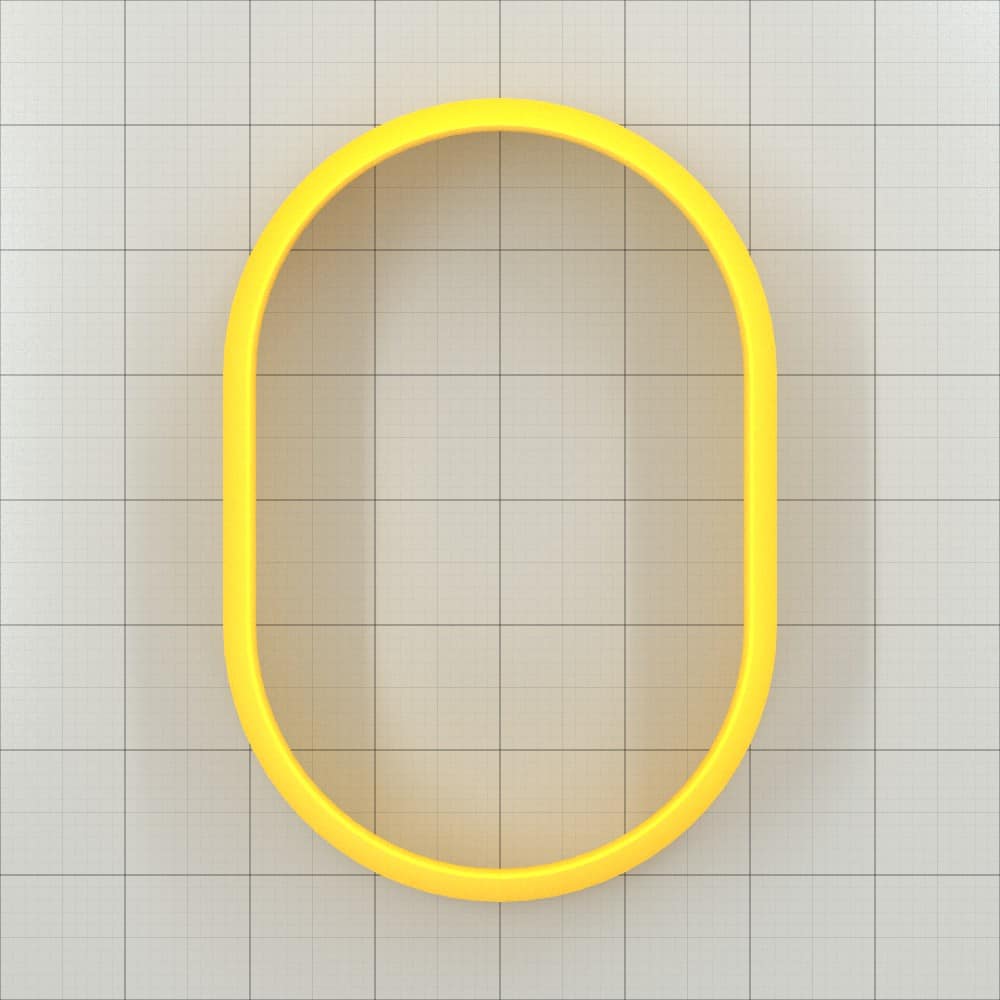 Rectangle Extra-Rounded 6:4 - Set of 11 Clay Cutters Plastic Cutters SweetyBijou Tools   