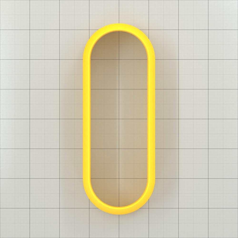 Rectangle Extra-Rounded 6:2 - Set of 11 Clay Cutters Plastic Cutters SweetyBijou Tools   