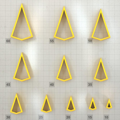 Kite - Set of 11 Polymer Clay Cutters Plastic Cutters SweetyBijou Tools   