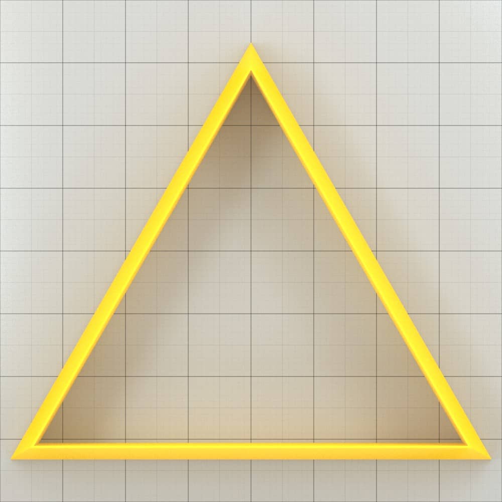 Triangle - Set of 11 Polymer Clay Cutters Plastic Cutters SweetyBijou Tools   