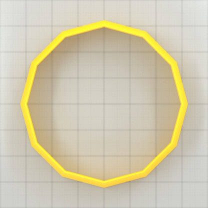 12-Sided Shape - Set of 11 Polymer Clay Cutters Plastic Cutters SweetyBijou Tools   