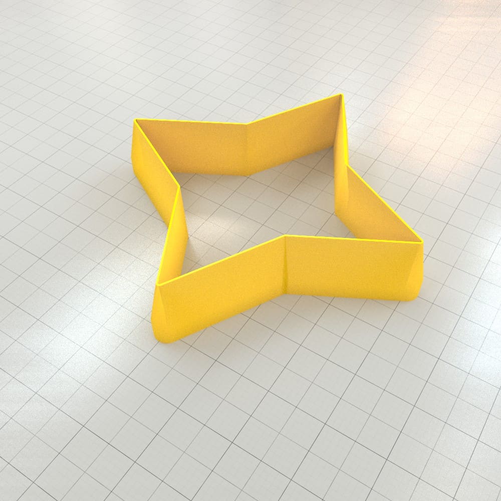 Star 4-Pointed, Wide - Set of 11 Clay Cutters Plastic Cutters SweetyBijou Tools   