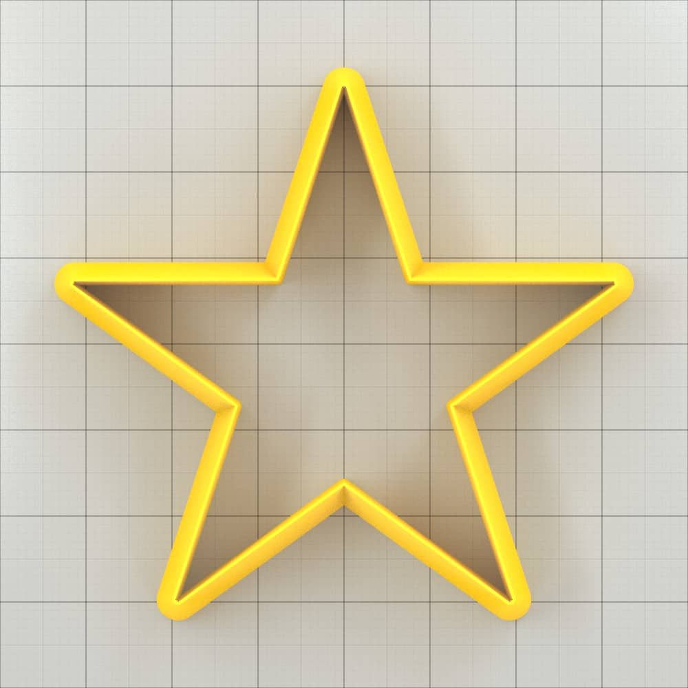 Star 5-Pointed, Tiny - Set of 11 Clay Cutters Plastic Cutters SweetyBijou Tools   