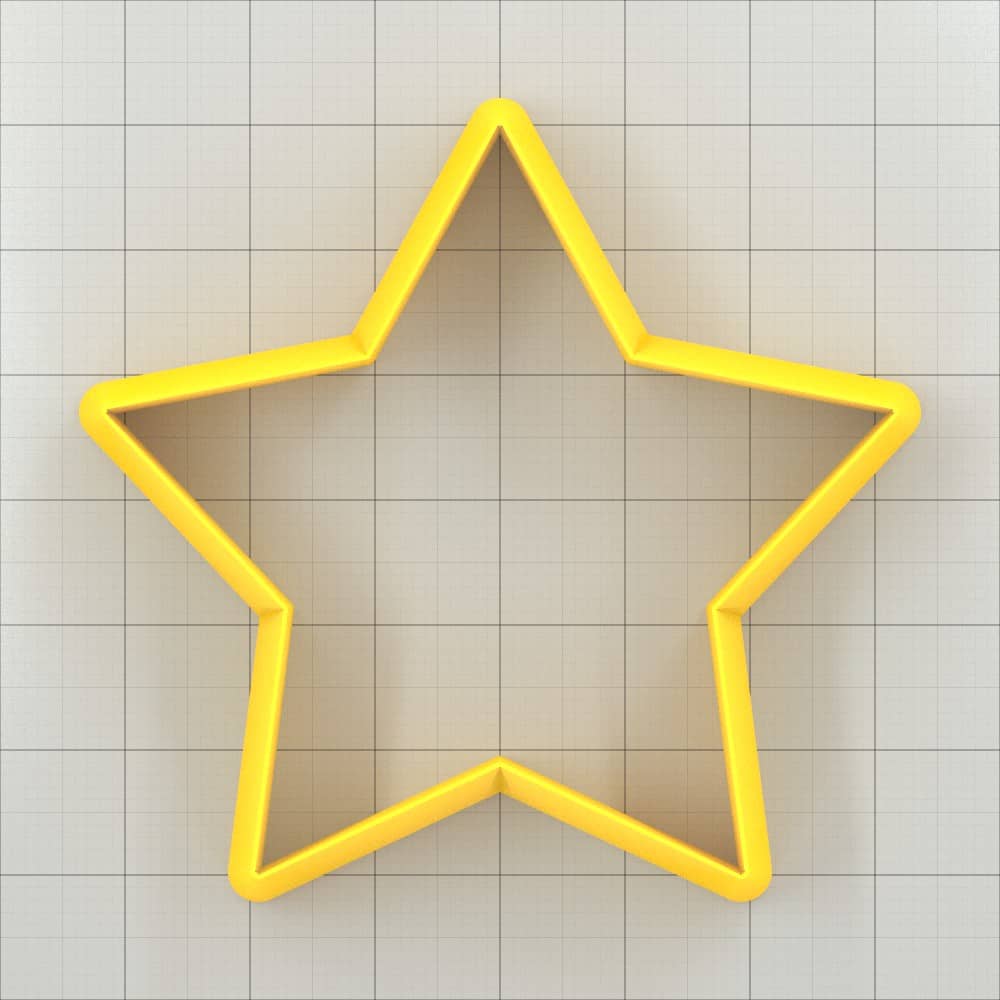 Star 5-Pointed - Set of 11 Polymer Clay Cutter Plastic Cutters SweetyBijou Tools   